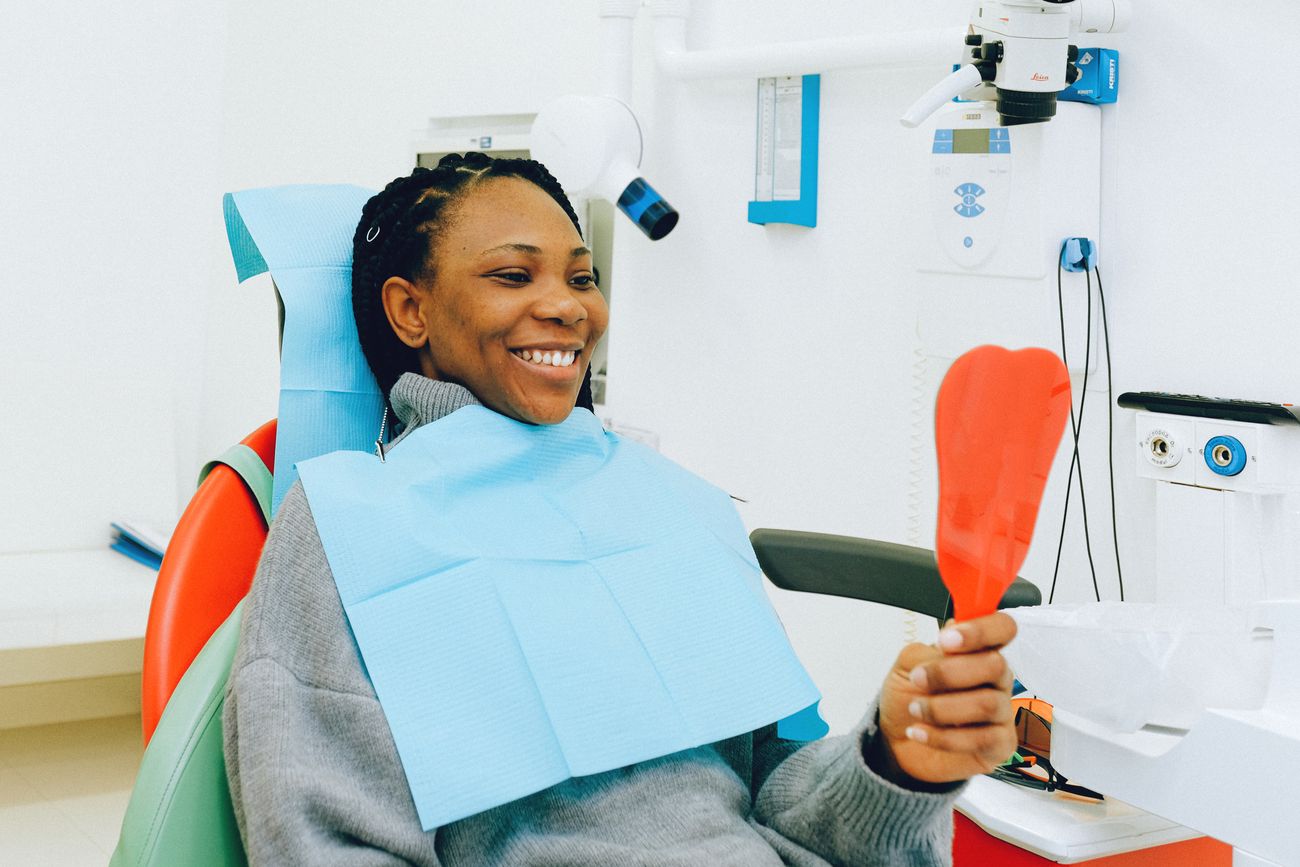 Paciente en una clínica dental